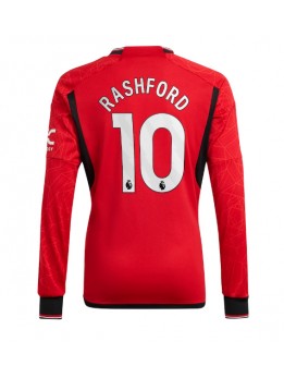 Manchester United Marcus Rashford #10 Replika Hemmakläder 2023-24 Långärmad